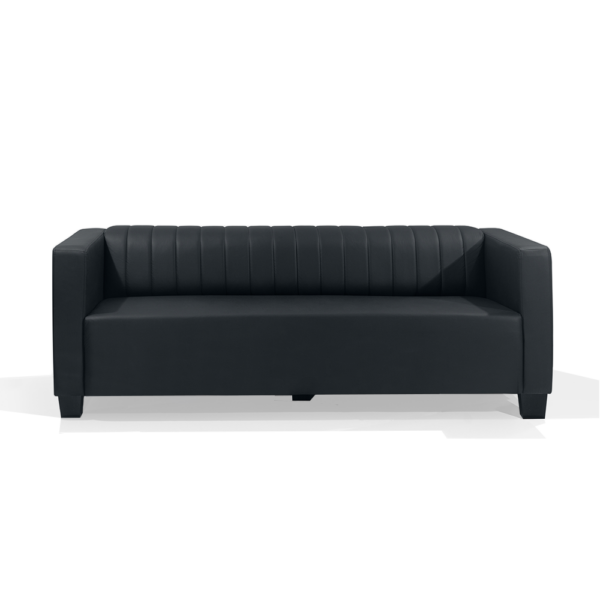 Sofá Diamante Couro Vegano Preto Redenobre - Image 4