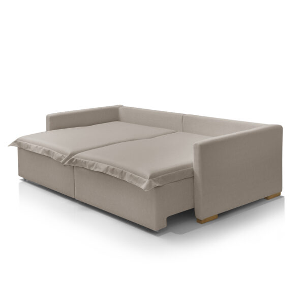 Sofá Cama Portinari 2 Lugares Retrátil Bege Redenobre - Image 5