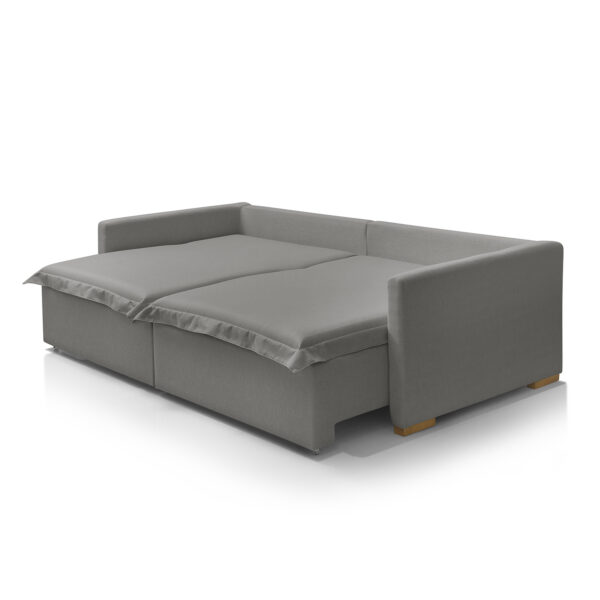 Sofá Cama Portinari 2 Lugares Retrátil Cinza Escuro Redenobre - Image 6