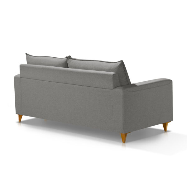 Sofá Fixo Para Sala 2 Lugares  Alaska 192 cm Cinza Escuro Redenobre - Image 3