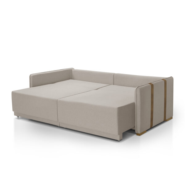 Sofá Cama Mônaco Bege Retrátil Redenobre - Image 5