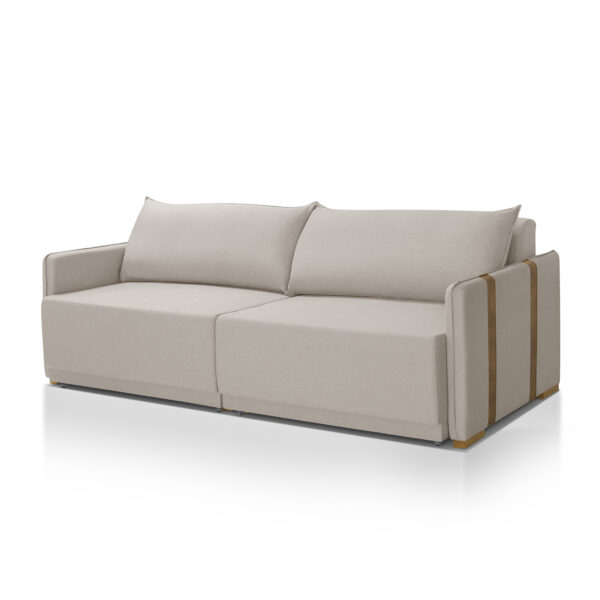 Sofá Cama Mônaco Bege Retrátil Redenobre - Image 7