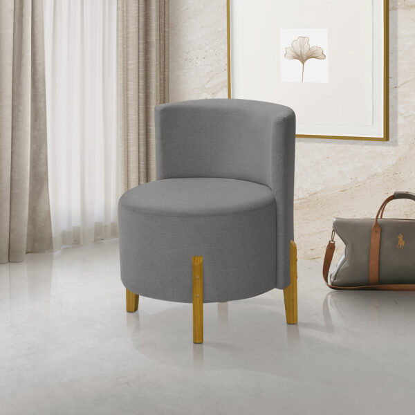 Kit 2 Poltronas Verona Orgânica Retro Cinza Escuro Redenobre