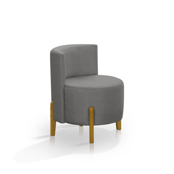 Kit 2 Poltronas Verona Orgânica Retro Cinza Escuro Redenobre - Image 3