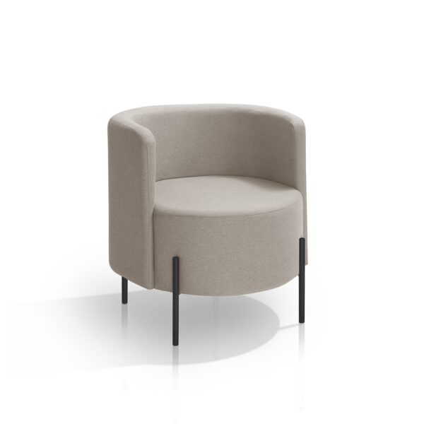 Poltrona para Sala de Estar Orgânica Califórnia Bege Pés de Ferro - Redenobre - Image 3