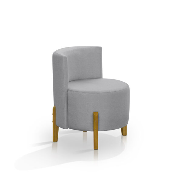 Kit 2 Poltronas Verona Orgânica Retro Cinza Claro Redenobre - Image 3