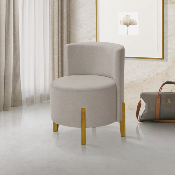 Kit 2 Poltronas Verona Orgânica Retro Bege Redenobre