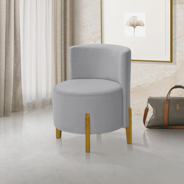 Kit 2 Poltronas Verona Orgânica Retro Cinza Claro Redenobre