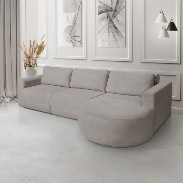 Sofá Orgânico Encantus 3 lugares Para Sala 2,92 cm Cappuccino Redenobre