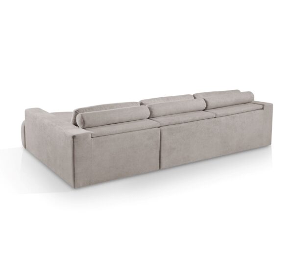 Sofá Orgânico Encantus 3 lugares Para Sala 2,92 cm Cappuccino Redenobre - Image 4