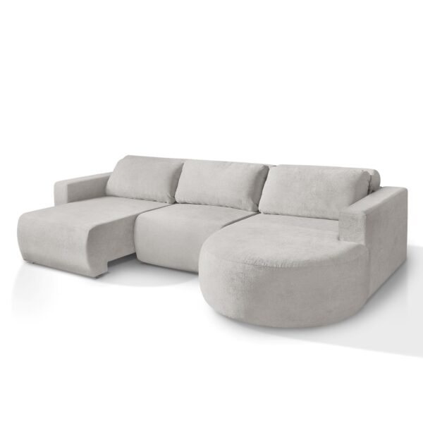 Sofá Orgânico Encantus 3 lugares Para Sala 2,92 cm Bege Redenobre - Image 4
