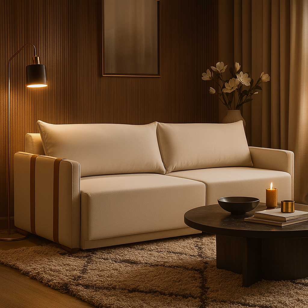 Sofa Unique Bege - Imagem 11