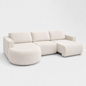 Sofá Orgânico Encantus 3 lugares Para Sala 2,92 cm Bege Redenobre YM